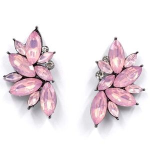Pink steph earrings 1.5 pageant prom evening